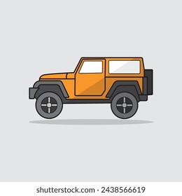 Orange truck vehicle icon vector svg