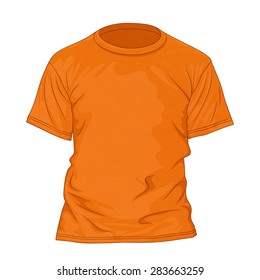 Orange Tshirt Texture Design Template Vector Stock Vector (Royalty Free ...