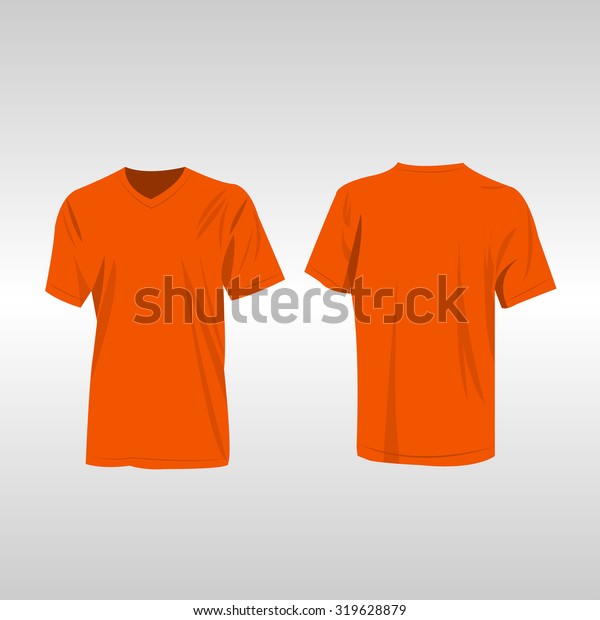 Orange Tshirt Vector Stock Vector (Royalty Free) 319628879