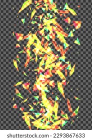 Orange Twinkle Background Transparent Vector. Bokeh Special Template. Glow Flash Illustration. Green Starlight. Glare Space Texture.
