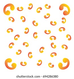 Orange twirls
