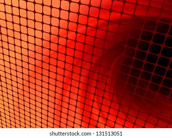 Orange twist light 3D mosaic. EPS 8 vector file included