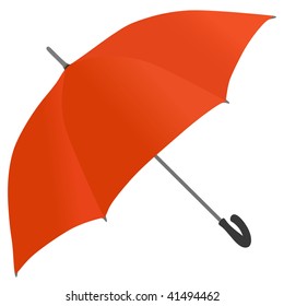 orange umbrella