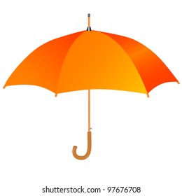 Orange Umbrella Icon