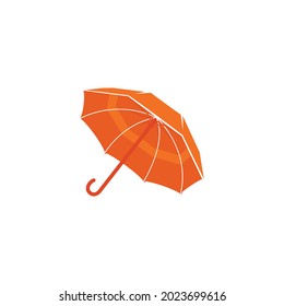 Orange umbrella icon. Modern and simple. Can be used for logos.