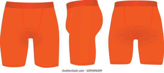 Orange underwear. vector illustration