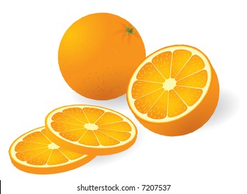 Orange. Vector