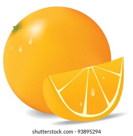 Orange in vector