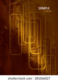 Orange Vector Abstract Background.