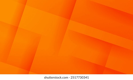 Orange vector abstract background with simple geometric shapes