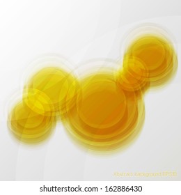 Orange vector abstract blur glass background in eps10