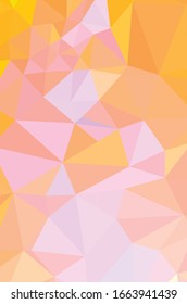 Orange vector abstract mosaic background