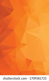 Orange vector abstract mosaic background