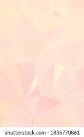 Cubierta poligonal abstracta de vector anaranjado. Una elegante ilustración brillante