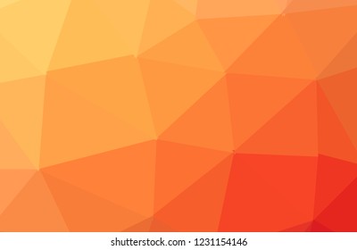 Orange vector abstract textured polygonal background. Blurry triangle design. Pattern can be used for background.