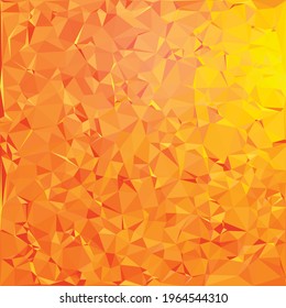 Orange vector abstract textured polygonal background. Blurry triangle design. Background pattern.