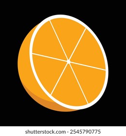 Orange Vector Art Illustration Silhouette 
