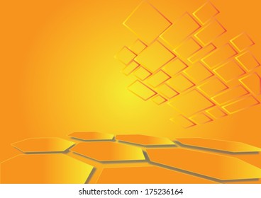 orange vector background