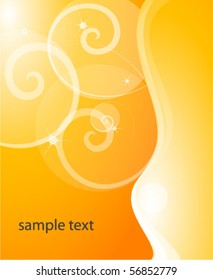 orange vector background