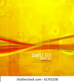 Orange vector background