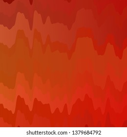 Orange vector background with curved lines. Illustration in abstract style with gradient curved.  Pattern for commercials, ads.