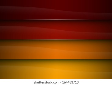 orange vector background as four stripes