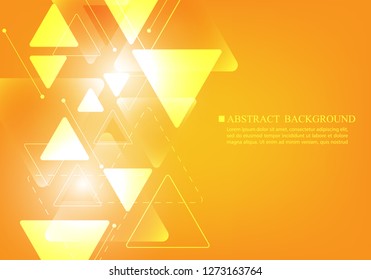 orange vector background geometric triangle shape