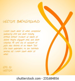 orange vector background for your business presentation