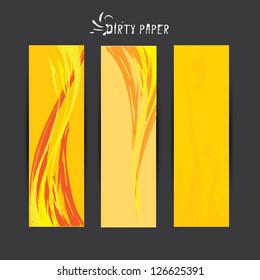 orange vector banner set. yellow summer banners for design.