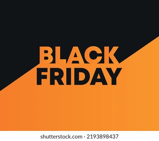
Vector naranja Viernes Negro . Para promoción, anuncios, ventas
