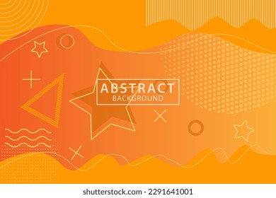 Orange vector cover with straight lines. Modern geometric abstract illustration with Lines. Pattern for advertising, posters, banners.