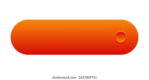 Orange vector CTA button template.