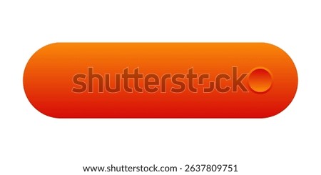 Orange vector CTA button template.