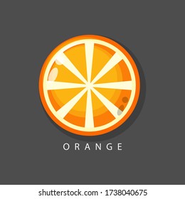 Orange vector design, suitable for logos, icon etc.