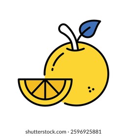 Orange vector filled outline icon. EPS 10 filev