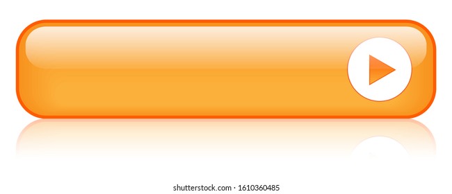 Orange vector gel effect web button