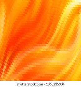 orange Vector geometric background. polygonal style