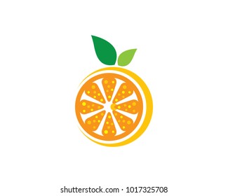 Orange Template Logo Design Vector Illustration Stock Vector (Royalty ...