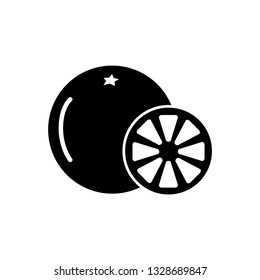 Orange vector icon.