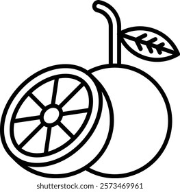 Orange vector icon. Can be used for printing, mobile and web applications.