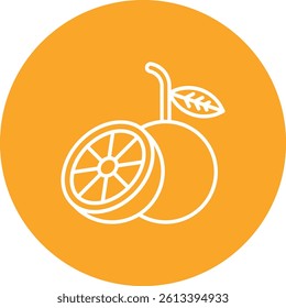 Orange vector icon. Can be used for printing, mobile and web applications.