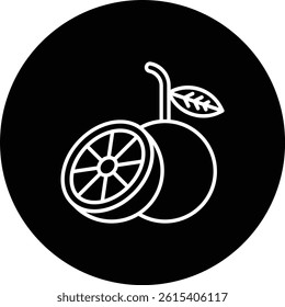 Orange vector icon. Can be used for printing, mobile and web applications.