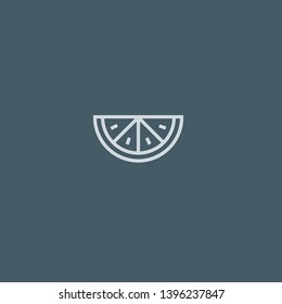 Orange vector icon. Orange concept stroke symbol design. Thin graphic elements vector illustration, outline pattern for your web site design, logo, UI. EPS 10.
