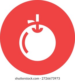 Ilustración de diseño de icono de Vector naranja