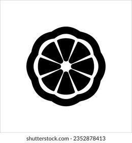Orange vector icon illustration for web design, isolated on white background
