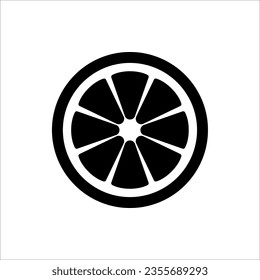 Orange vector icon illustration for web design, isolated on white background