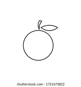 orange vector icons. orange illustration. orange line art stroke design