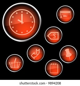Orange vector iconset 09