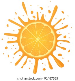 Orange. Vector illustration.