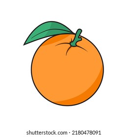Orange vector, orange illustration, on a white background.